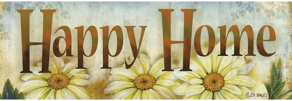 ArtDirect Happy Home 18×9 Gallery Wrapped Canvas Museum Art by Wargo, Ed