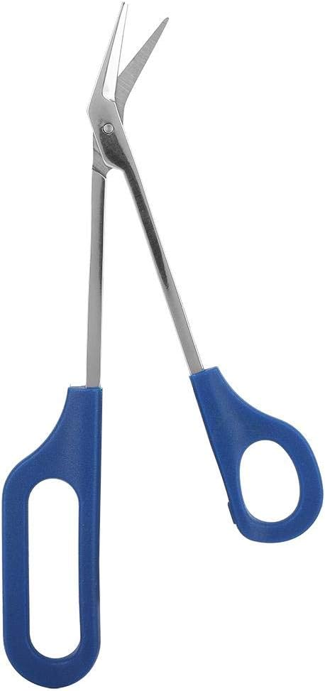 Tijeras de uñas de mango largo para uñas gruesas, mango de fácil alcance, diseño único, ergonómicas de acero inoxidable