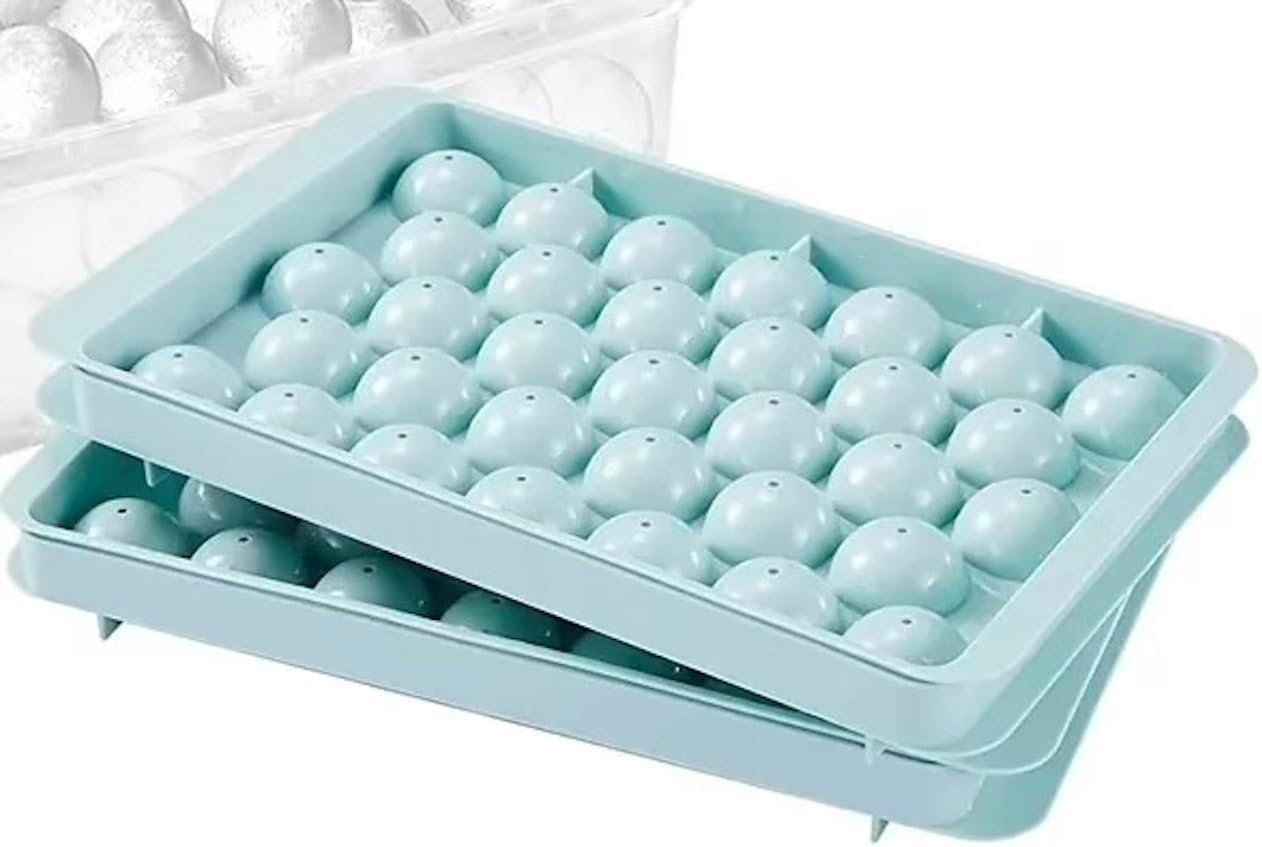 Molde plástico redondo de la bola de hielo del refrigerador del molde del cubo de hielo de la bandeja de hielo de