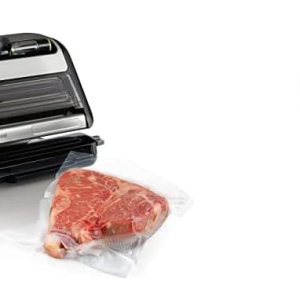 FoodSaver FM5200 Máquina selladora automática al vacío 2 en 1 con máquina de bolsas Express  Plata, 9.3 x 17.6 x 9.6 pulgadas y rollo de sellado al FoodSaver FM5200 Máquina selladora automática al vacío 2 en 1 con máquina de bolsas Express  Plata, 9.3 x 17.6 x 9.6 pulgadas y rollo de sellado al