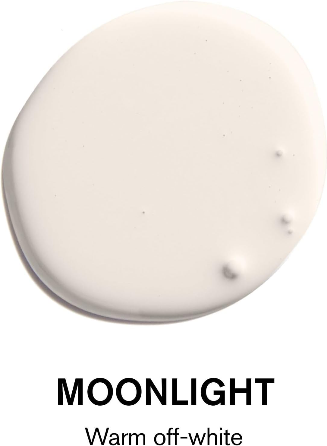 BACKDROP  Pintura interior premium  Muestra de pintura adhesiva grande  MOONLIGHT – Blanco cálido  Muestra de color de 12 x 12 pulgadas