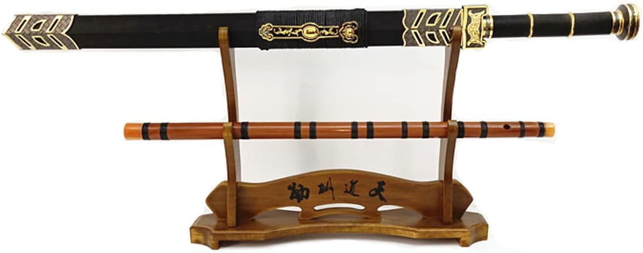 Espada samurái japonesa de madera universal de 2 capas Katana Wakizashi Tanto Soporte Soporte Soporte Display