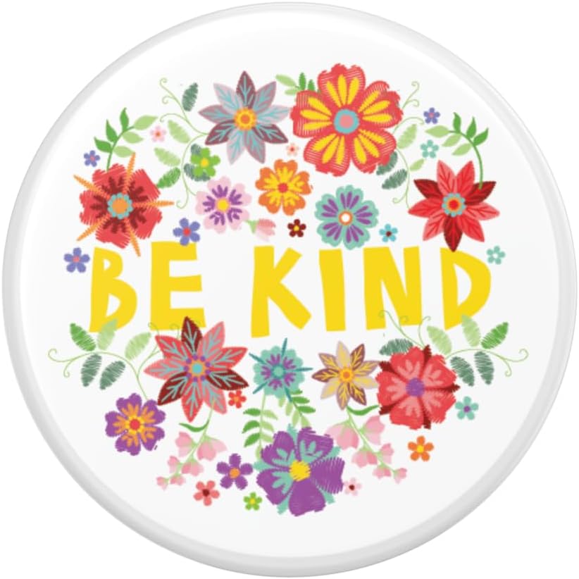 POPSOCKETS Agarre para teléfono con soporte expandible – Be Kind Embroidery