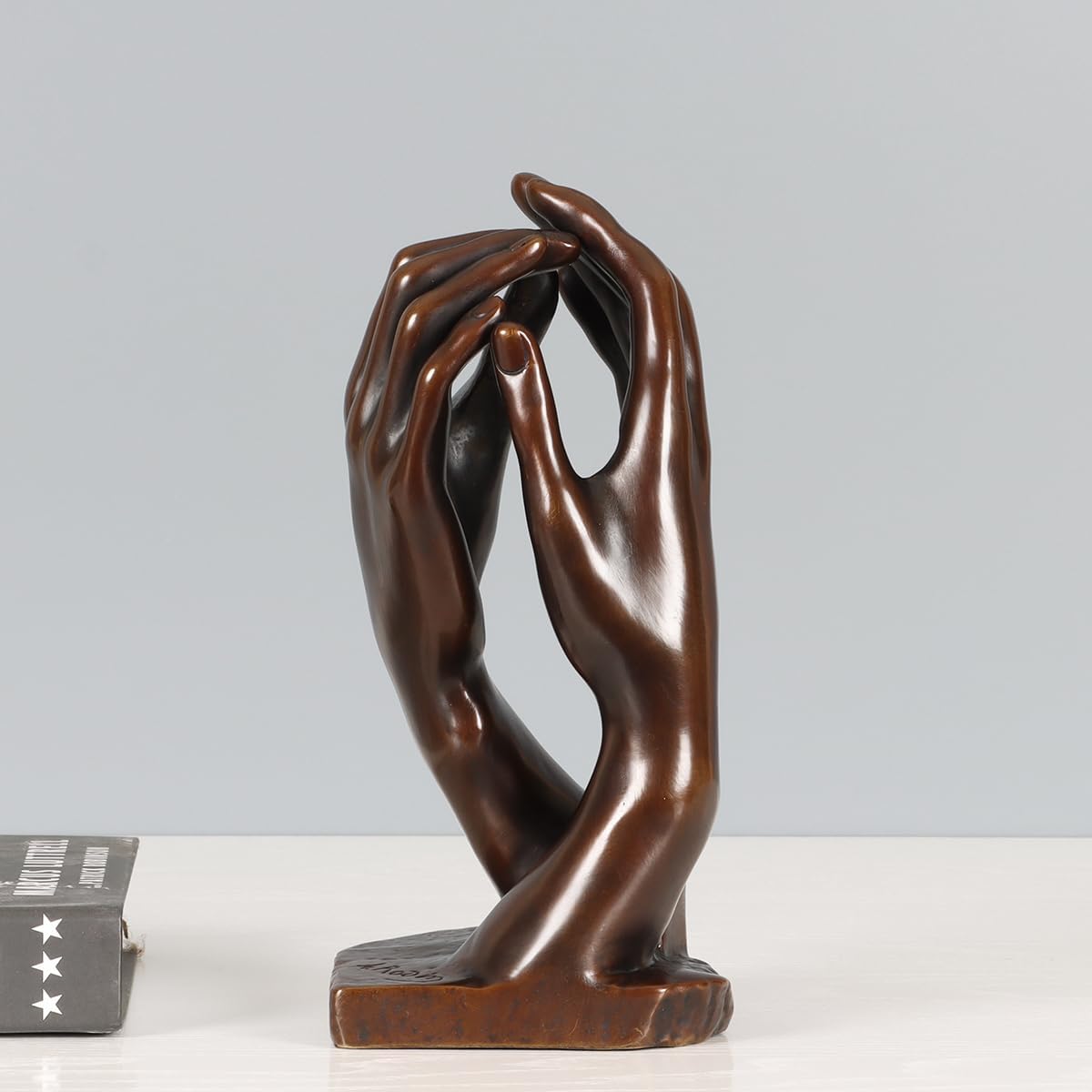 Bronce La Catedral Manos Estatua por Rodin Réplica Famosa Escultura 8.5″ H
