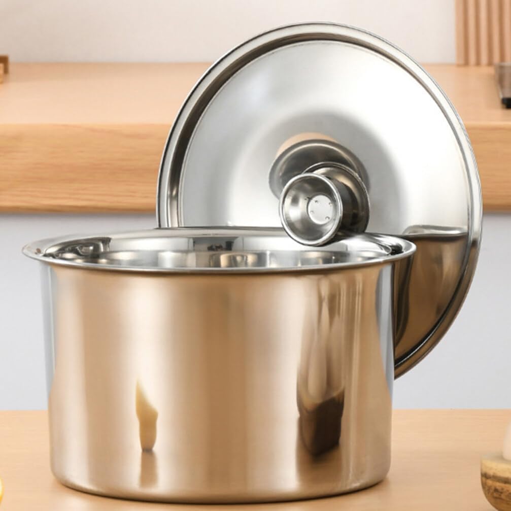 HEMOTON Wok – Tapa universal de acero inoxidable, tapa para olla, tapa de cacerola, tapa de cacerola, tapa de olla para especias y sartenes, tapas