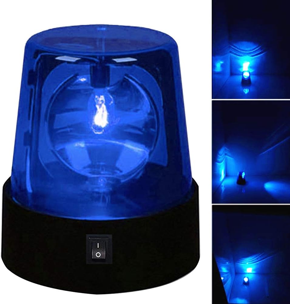 EKDJKK Lámpara de fiesta intermitente roja giratoria de 3 pulgadas, luz estroboscópica de DJ, luces de advertencia de seguridad intermitentes de 360
