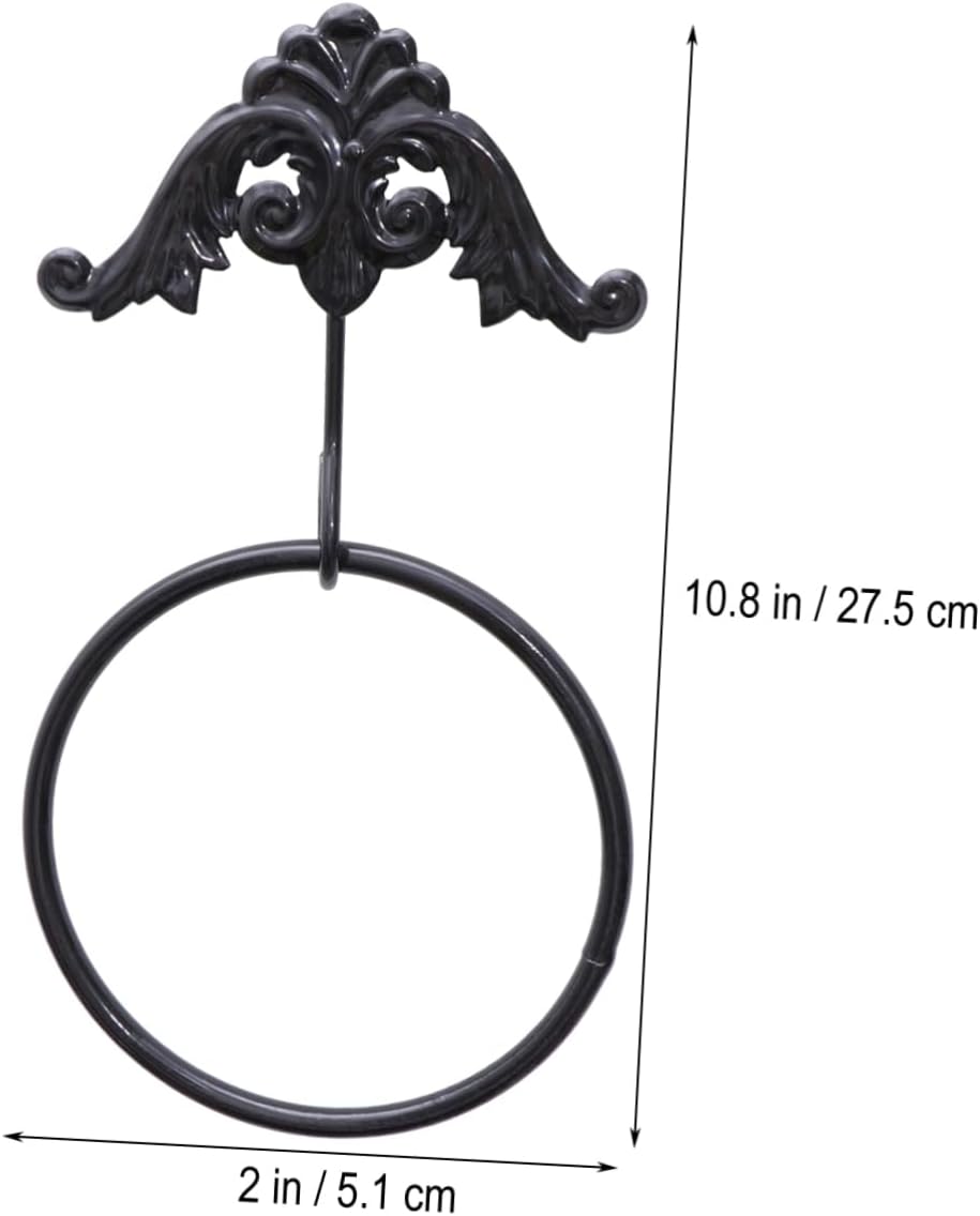 DOITOOL 1 toallero para toallero, toallero, anillo de toalla para baño, toallero de montaje en pared, anillo de toalla de cobre, para colgar en la