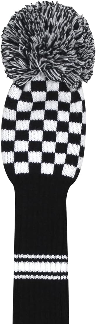 Scott Edward 1 unids Golf Head Cover Knit para conductor Madera Fairway Madera Híbrido con Rotación Número Etiquetas Número Etiquetas