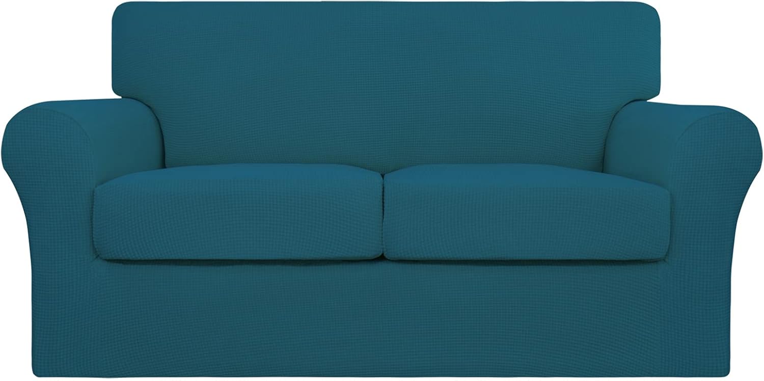 Easy Going – Funda elástica para sofá de dos plazas, para perros, lavable para sofá, para 2 cojines separados, tela elástica, Jacquard, protector de