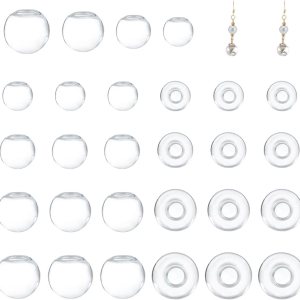 PH PandaHall 200 mini globos de cristal, 4 tamaños, botella de bola de vidrio con diseño de planeta UV, para manualidades, colgantes transparentes PH PandaHall 200 mini globos de cristal, 4 tamaños, botella de bola de vidrio con diseño de planeta UV, para manualidades, colgantes transparentes