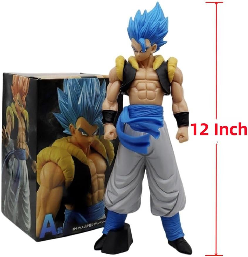 Figuras de acción de Gogita de pelo azul de Dragon Baii de 12 pulgadas, regalos de cumpleaños y coleccionables para fanáticos del anime
