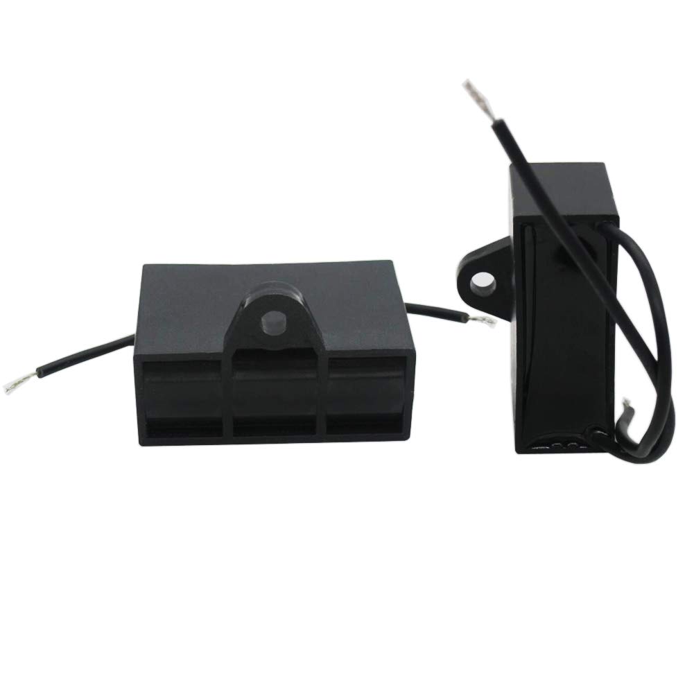 Twidec 2 unids 450 V AC 5060 Hz Condensadores de película de polipropileno metalizado de 2 hilos para ventilador de techo Motor Start Run 4uf CBB61-4
