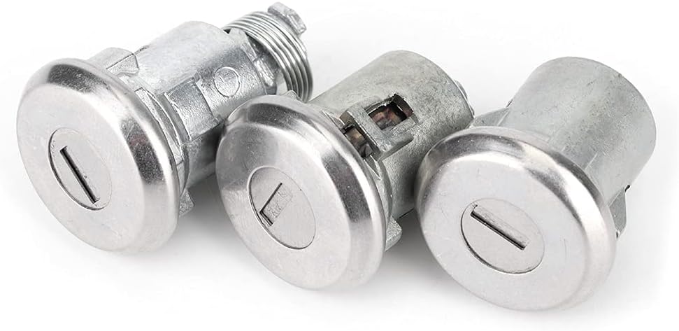 Juego de cerradura de maletero de puerta, kit universal de llaves de puerta y maletero, 654394765282 repuesto compatible con Chevelle Malibu Monte