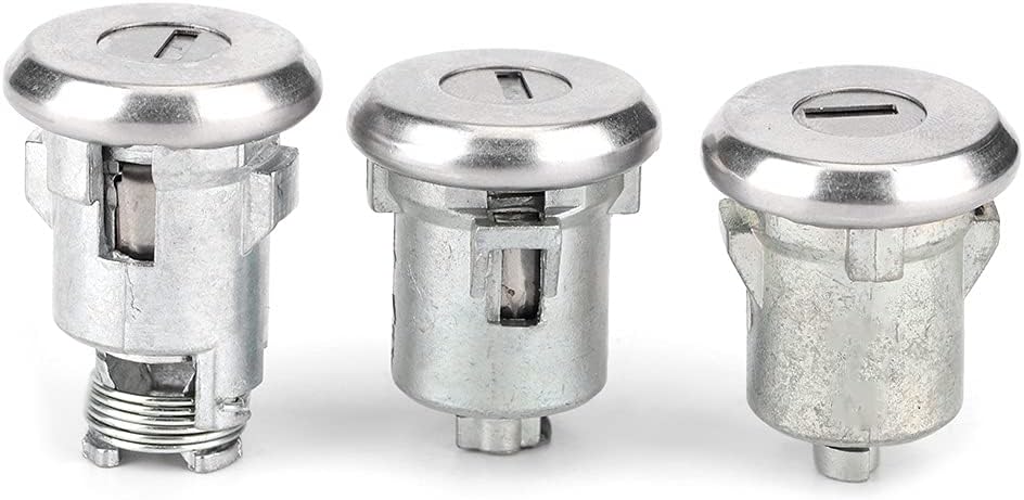 Juego de cerradura de maletero de puerta, kit universal de llaves de puerta y maletero, 654394765282 repuesto compatible con Chevelle Malibu Monte