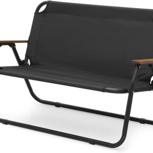 Magshion Silla de campamento de doble asiento de 39 pulgadas, soporta 330 libras para adultos, silla plegable de alta resistencia para 2 personas, Magshion Silla de campamento de doble asiento de 39 pulgadas, soporta 330 libras para adultos, silla plegable de alta resistencia para 2 personas,