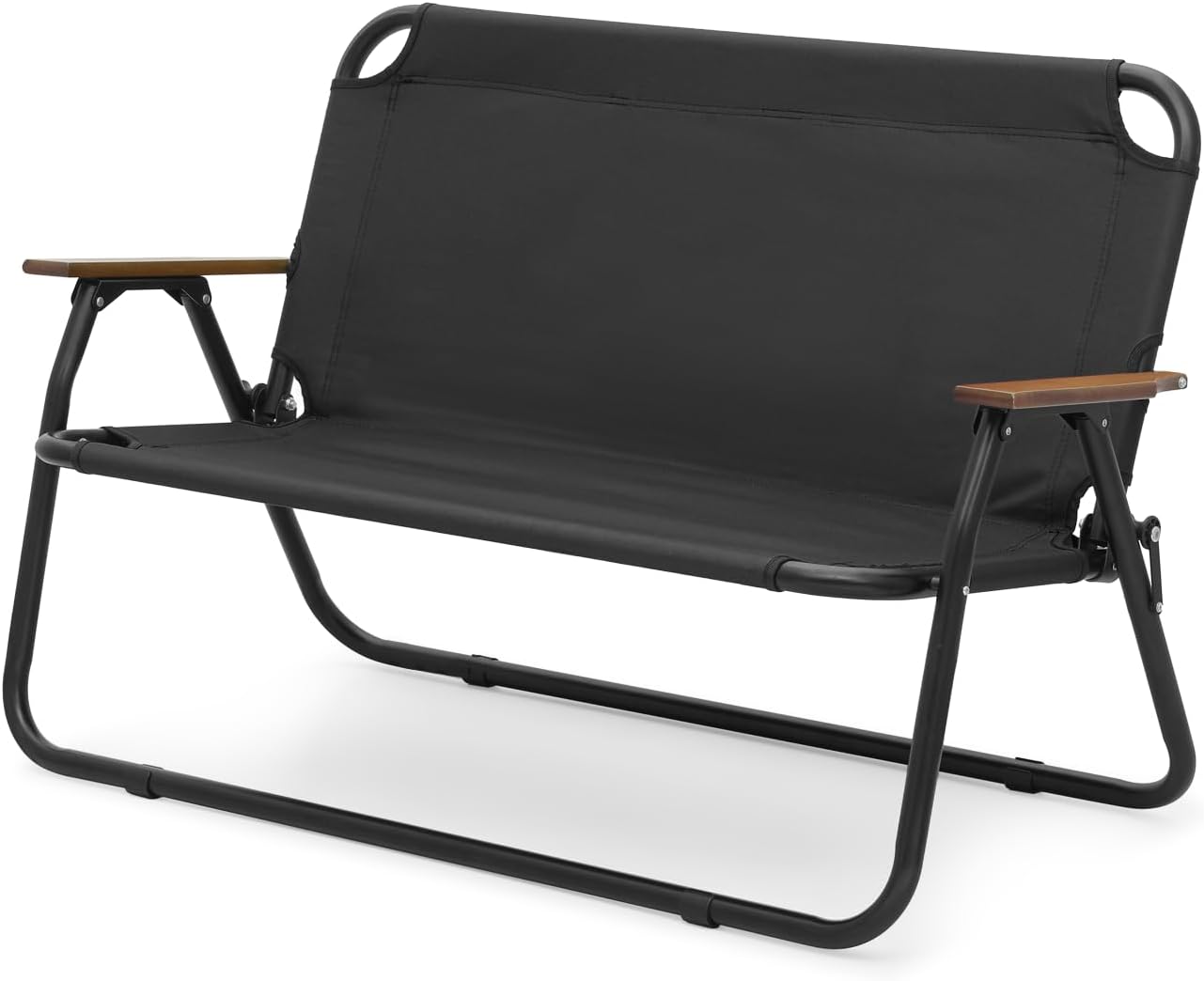 Magshion Silla de campamento de doble asiento de 39 pulgadas, soporta 330 libras para adultos, silla plegable de alta resistencia para 2 personas,
