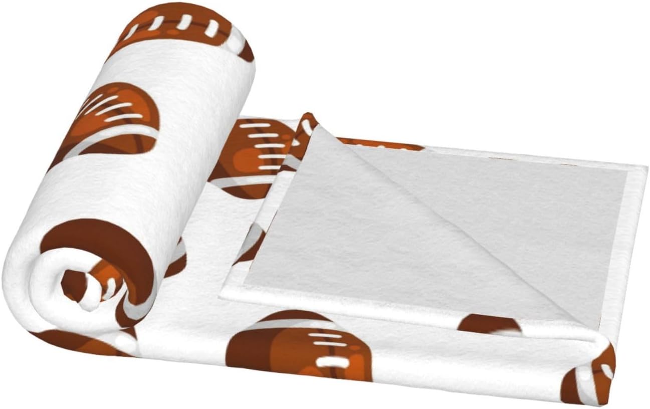 Manta de fútbol para mujer, suave manta de forro polar de verano, lavable, manta ligera de viaje para sofá, cama, sillón durante todas las