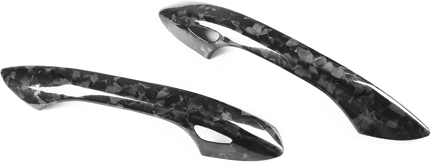 Cubierta de fibra de carbono forjada para manija de puerta exterior para Porsche 911 718 2016-2020