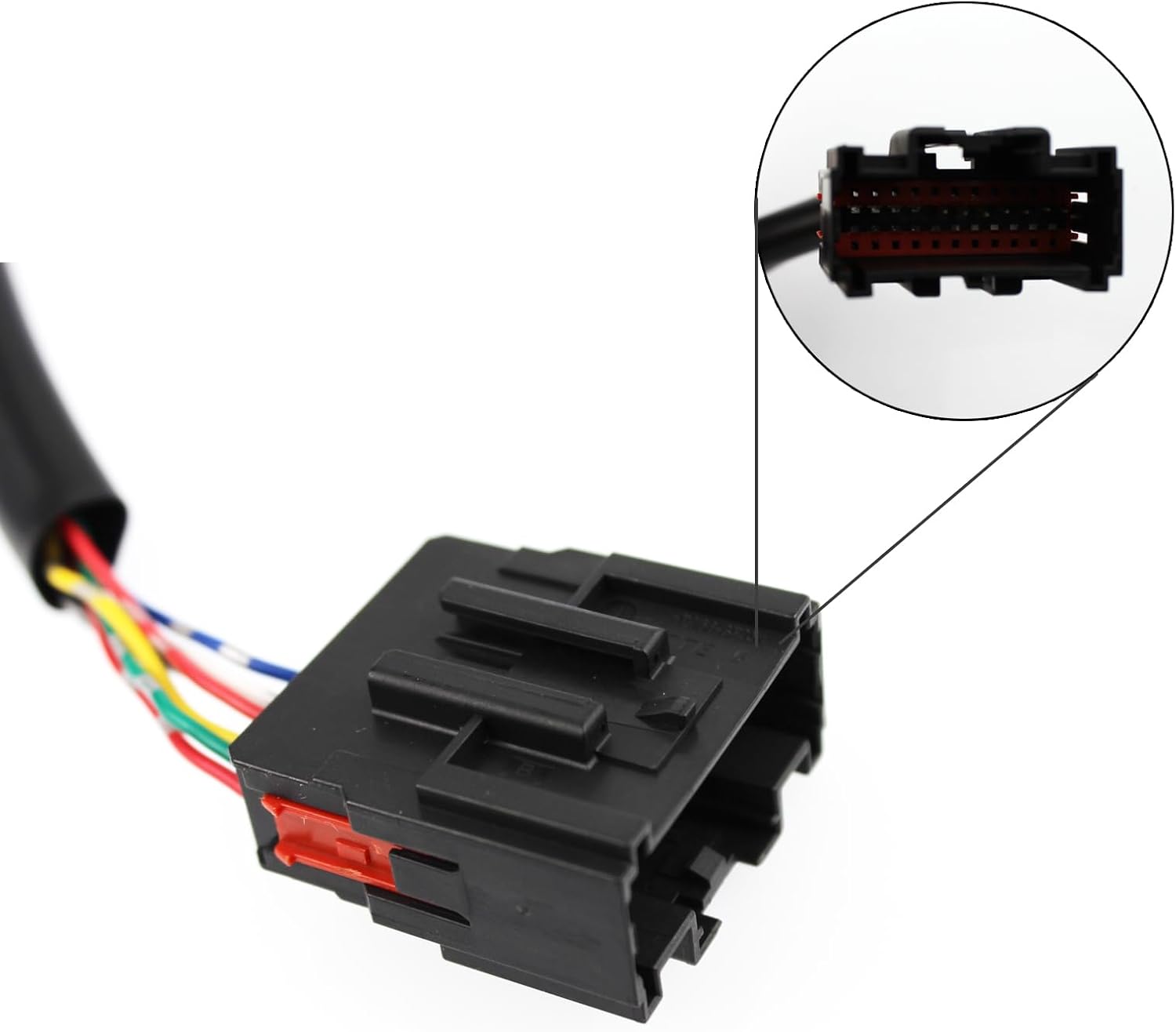 2 adaptadores de espejos de remolque para Ford F250 F350 F450 F550 Super Duty Truck 1999-2007 Conversión Espejos Arnés Conector de cableado