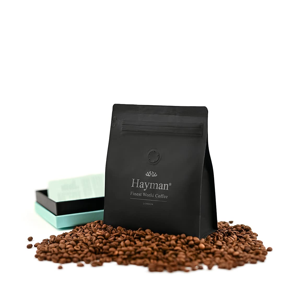 Hayman Coffee, 100% Panamá Geisha granos de café, café en grano entero, tostado medio, granos de café frescos, 7 onzas7.05oz (paquete de 1)  Café