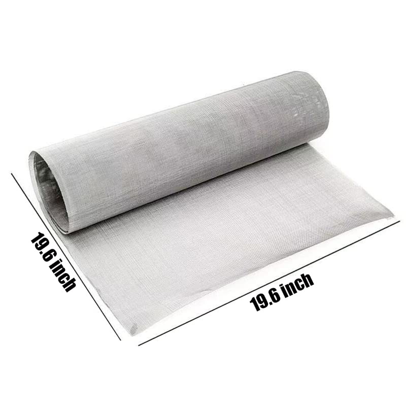 1 paquete de 100 mallas de alambre tejido de acero inoxidable 304, nunca se oxida, malla de alambre dura y resistente al calor, malla de pantalla