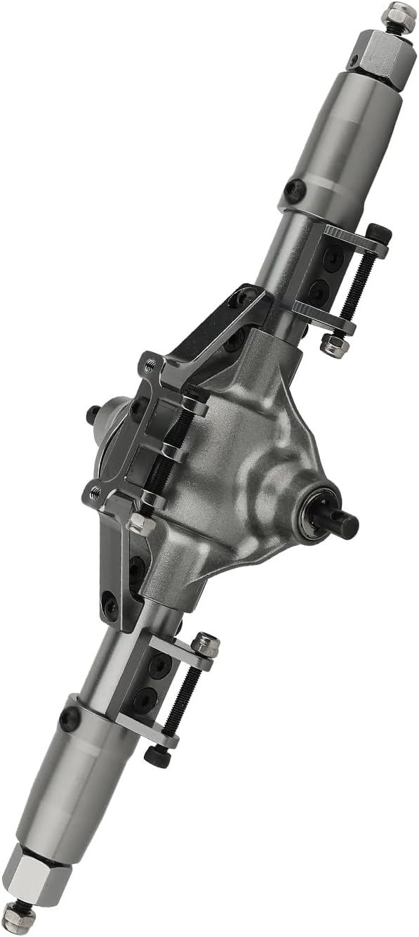 ZXYRC Eje recto de aleación de aluminio para coche RC para 110 RC Crawler Axial SCX10 D90 RC4WD 6×6 piezas de actualización (titanio medio)