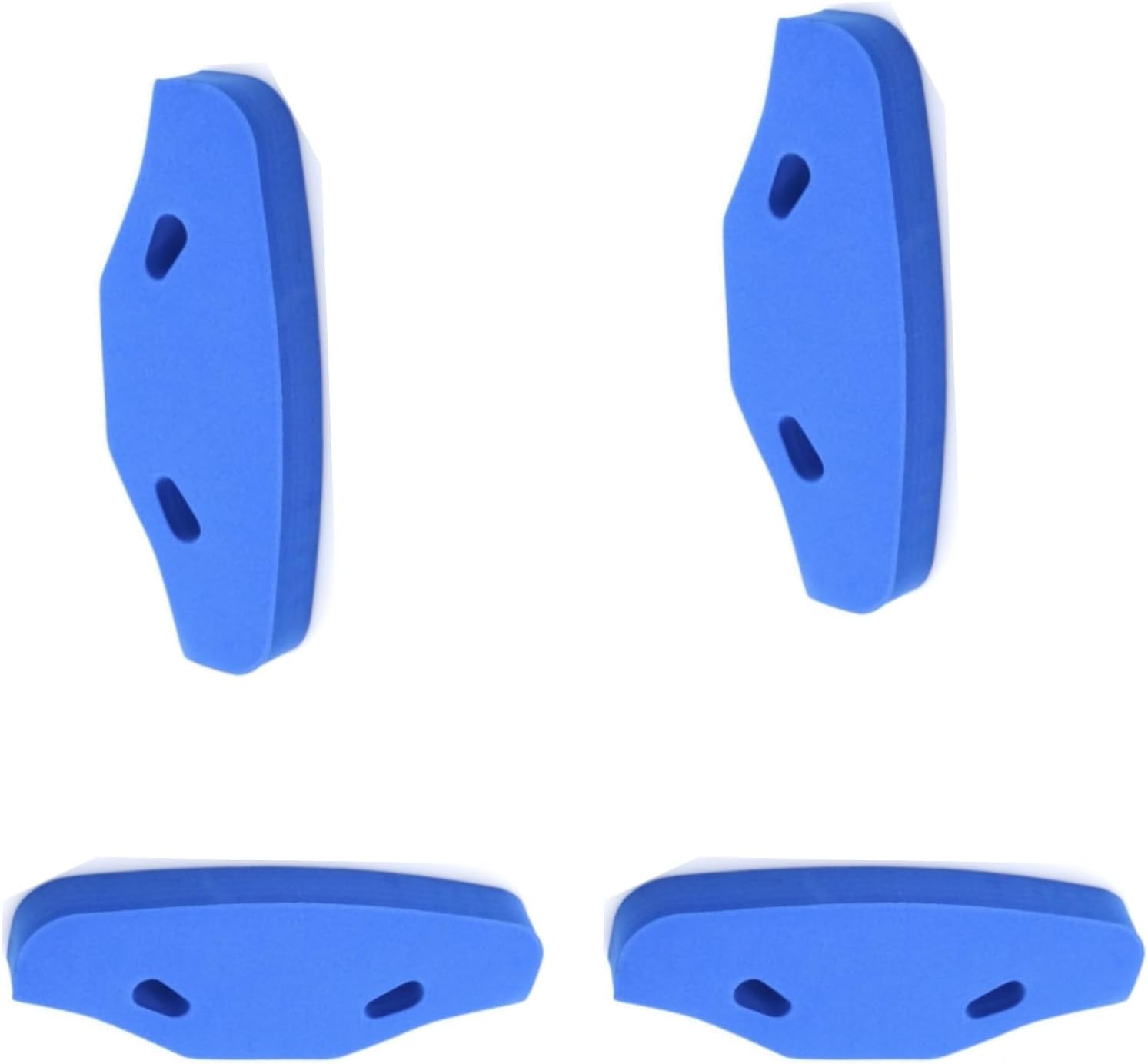 4PCS RC uretano parachoques delantero para Tamiya TT-01TT-02TGS 53683 OP683 51007 Parachoques actualización piezas (azul