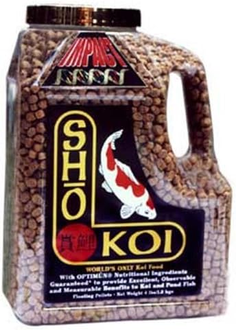 Sho Koi Impact Fish Food – Pellets flotantes pequeños de 0.118 in, 2 libras