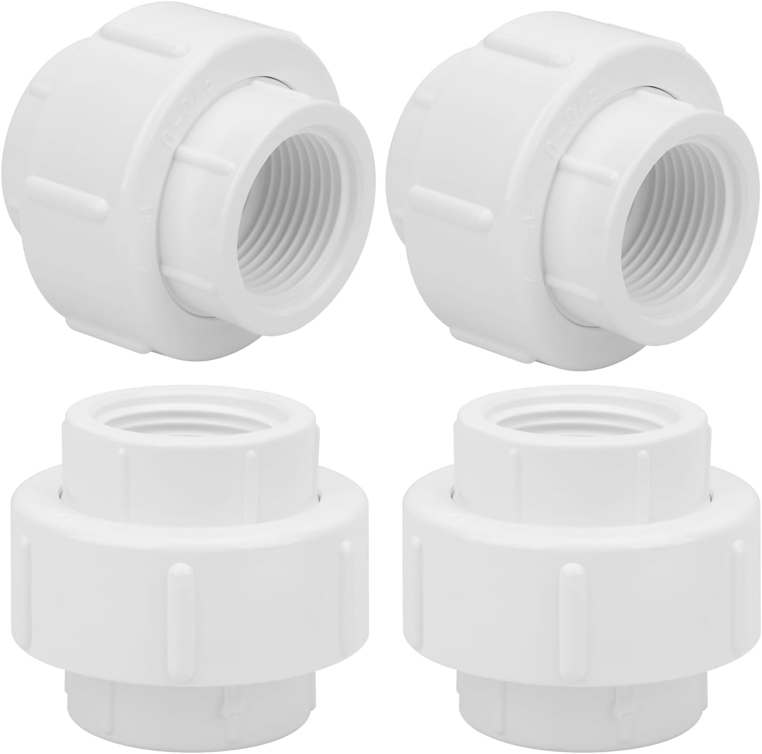 Adaptador de acoplamiento hembra de unión de PVC roscado hembra de 1 pulgada (hembra x hembra) Adaptador de acoplamiento de unión hembra FNPT de 1