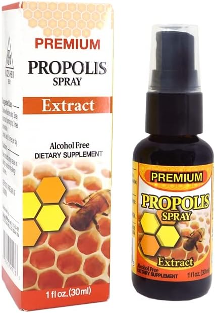 Dr.K&C HNHusa Premium Propolis Spray Alivio del Dolor de Garganta 2.0 fl oz Antioxidante Sistema Inmunológico Apoyo Calmante Natural Abeja Honey