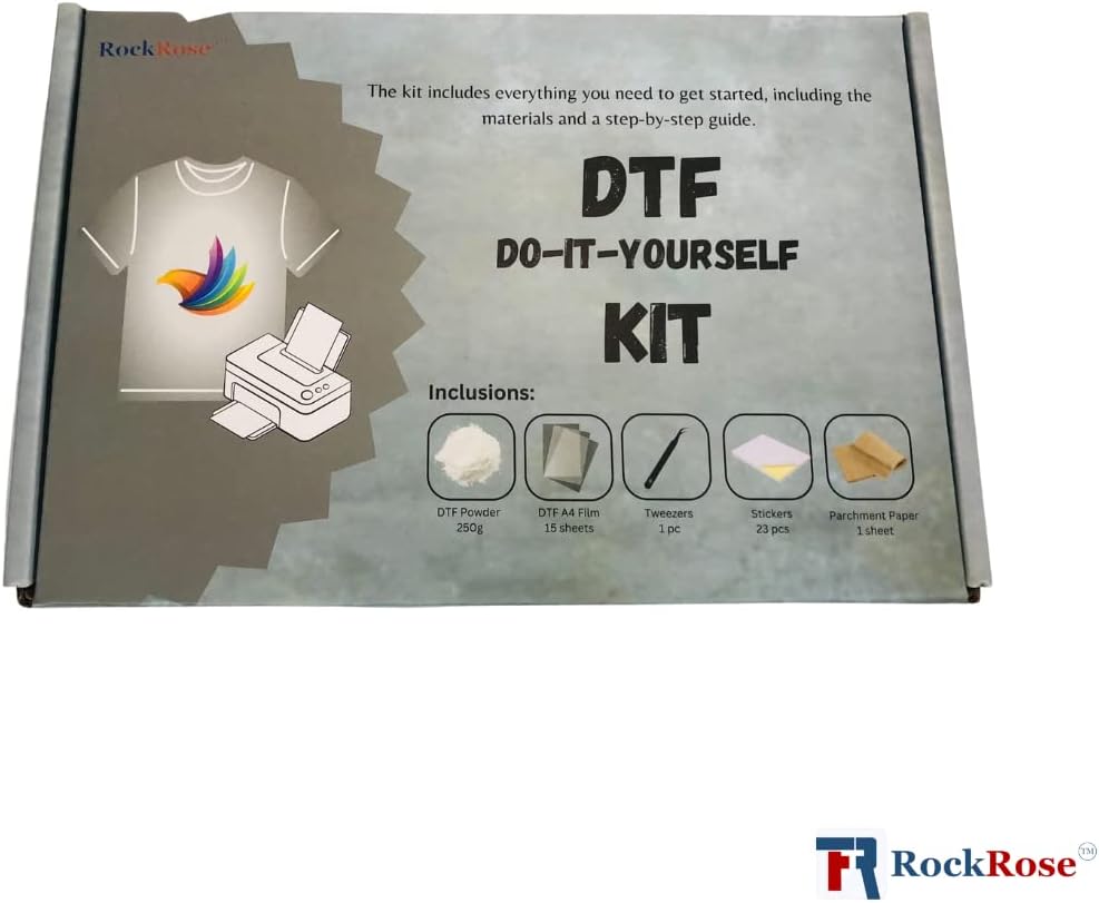 Rock Rose Pre Treat – La película DTF está hecha de PET, grosor de 75um. Es una película resistente al calor e impermeable que está diseñada para