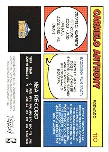 2005-06 Bazooka #110 Carmelo Anthony NBA Basketball Trading Card