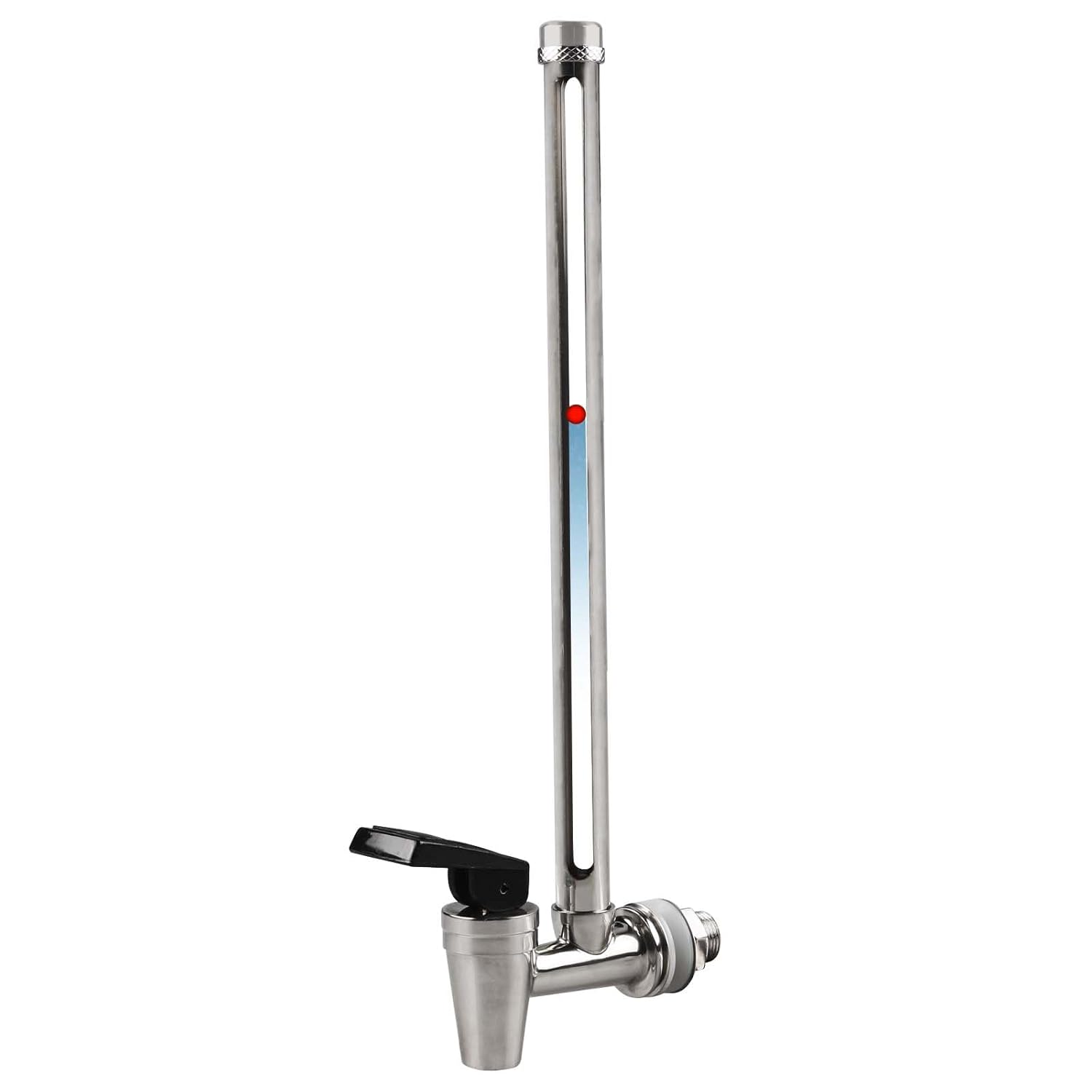Espiga de vidrio de 10 pulgadas con vista clara, nivel de agua, acero inoxidable, para Berkey Big, sistema de filtro de agua alimentado por gravedad