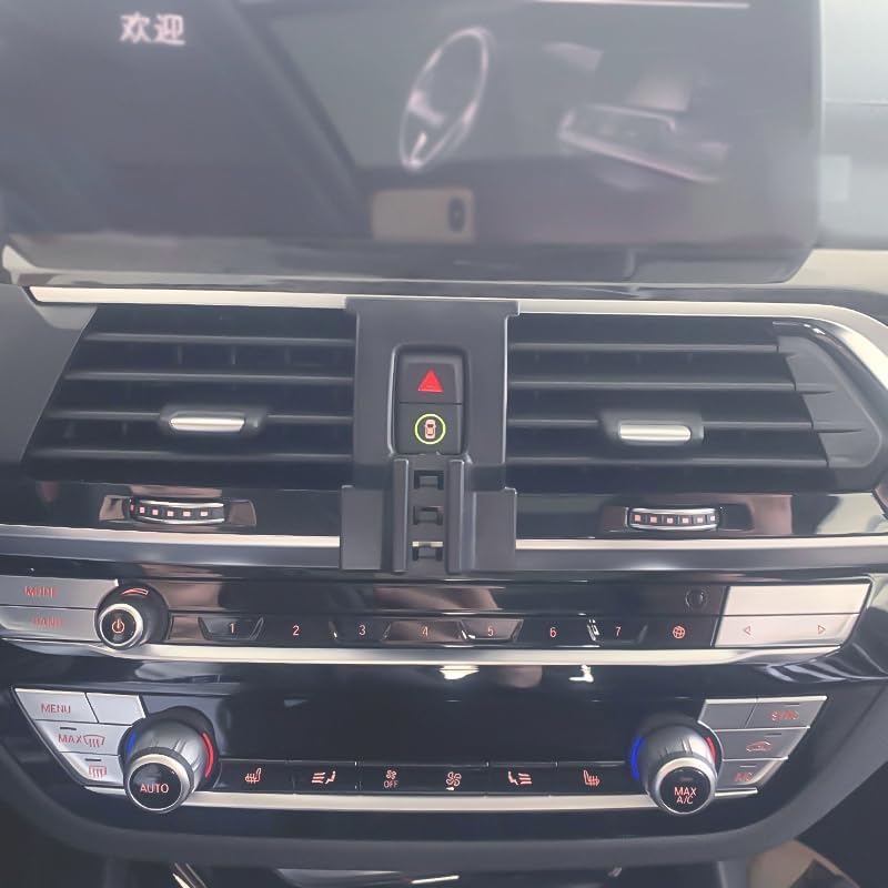 Soporte para teléfono de automóvil, compatible con BMW X3 X4 G01 G02 2018-2021, material de plástico y aleación de aluminio, teléfonos inteligentes