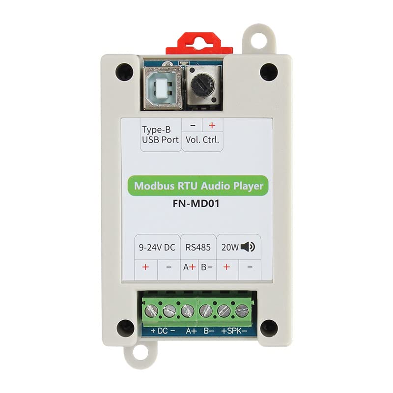 FN-MD01 Modbus RTU Reproductor de audio con amplificador de 20 W
