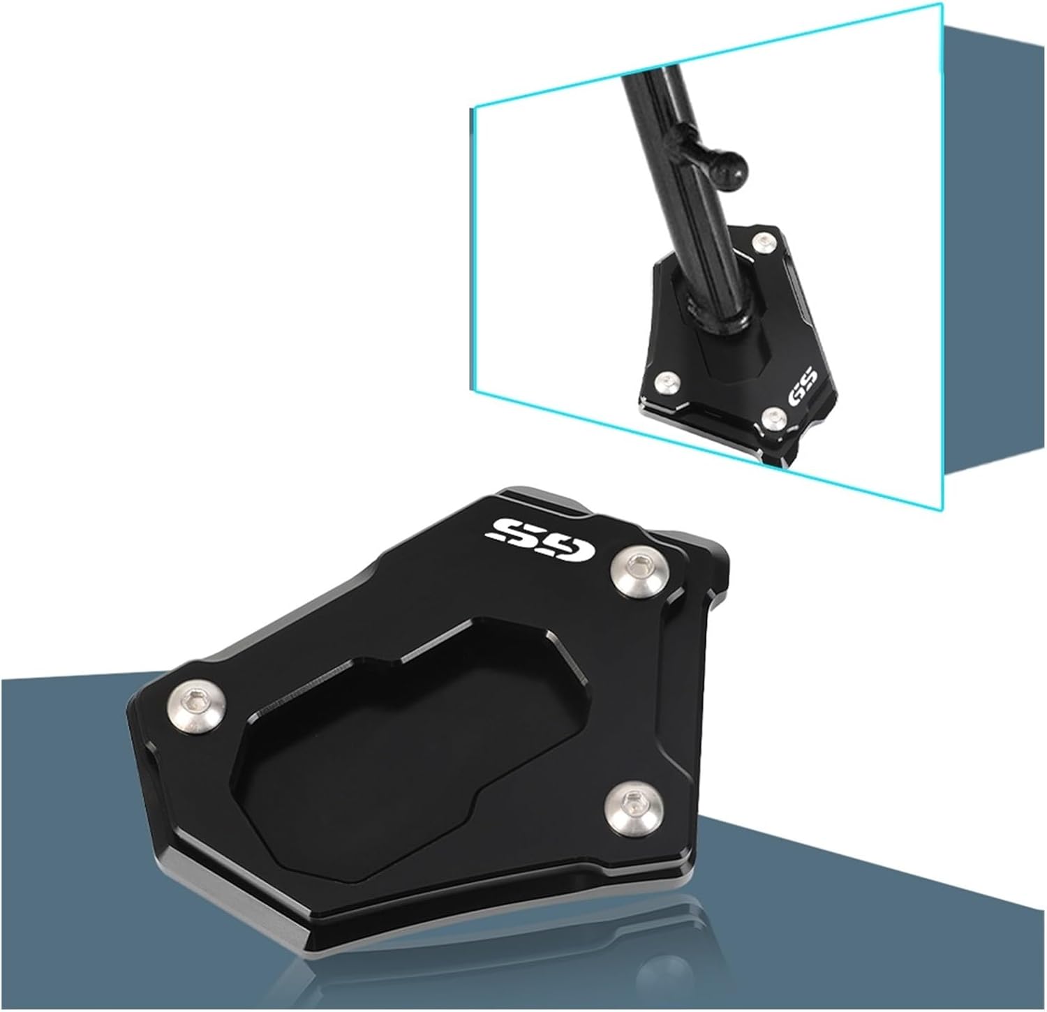 CNC aluminio Motorcycle Kickstand for BMW R 1200 GS LC R1200GS ADV R1250GS Adventure 2013-2023 Side Stand Enlarge Extension (Color  GS-A)