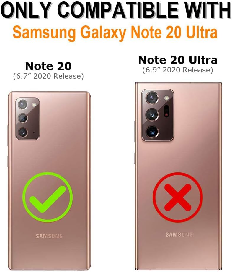 AWZHYDT Funda para Galaxy Note 20, diseñada para Samsung Galaxy Note 20 4G5G, funda protectora de TPU suave a prueba de golpes, flexible, funda para