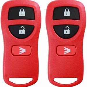 KeylessOption Reemplazo de llavero de coche con control remoto de entrada sin llave para KBRASTU15, CWTWB1U733-Rojo (paquete de 2) KeylessOption Reemplazo de llavero de coche con control remoto de entrada sin llave para KBRASTU15, CWTWB1U733-Rojo (paquete de 2)