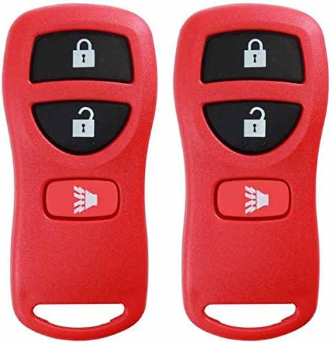 KeylessOption Reemplazo de llavero de coche con control remoto de entrada sin llave para KBRASTU15, CWTWB1U733-Rojo (paquete de 2)