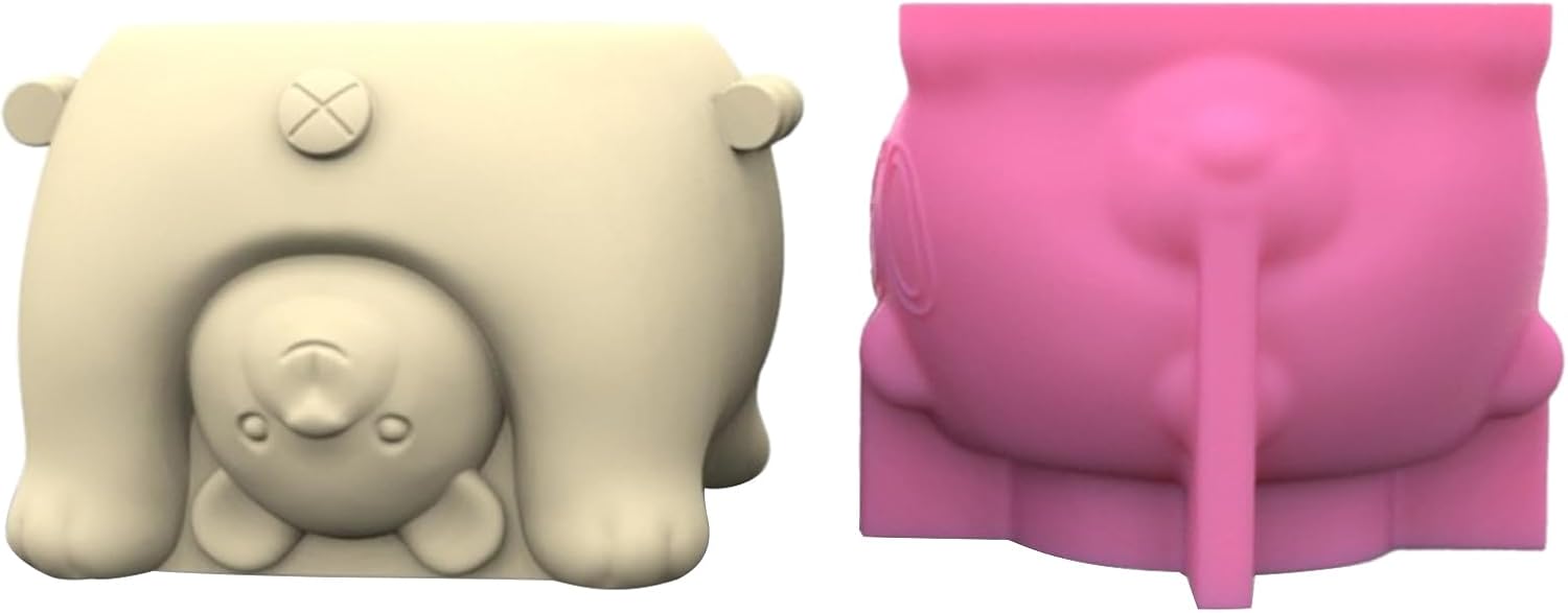 Adorable molde de silicona para macetas, gatos, osos, cerdos, suculentas, moldes de silicona, lindos moldes de resina para plantas de interior