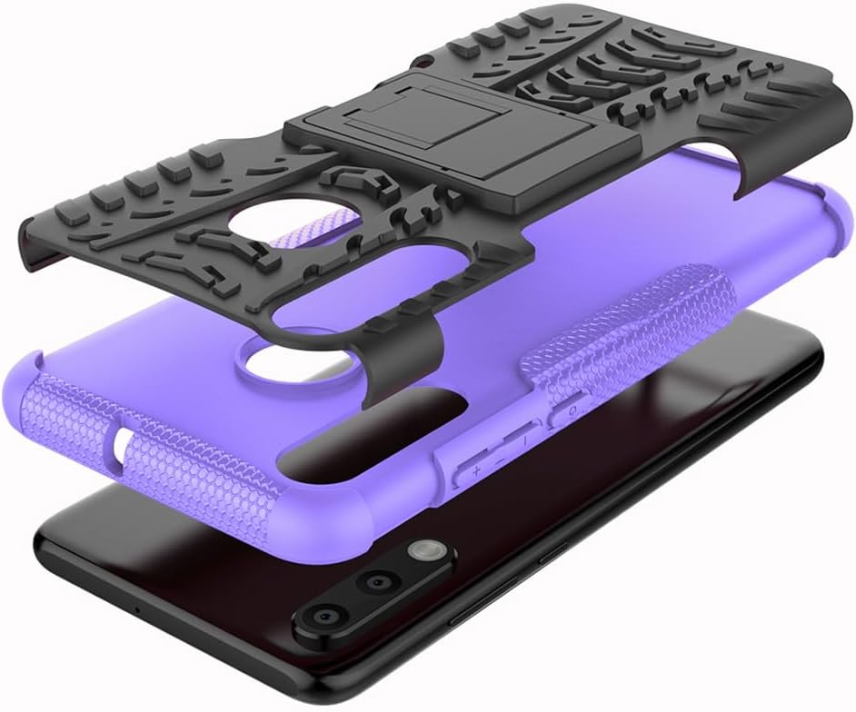 Asuwish Funda para teléfono Huawei P30 LiteNova 4E con protector de pantalla de vidrio templado y soporte delgado, híbrida, resistente, funda