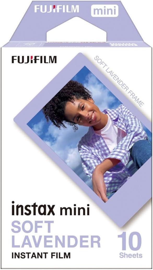 Fujifilm Instax Mini Soft Lavender Instant Film – 10 exposiciones