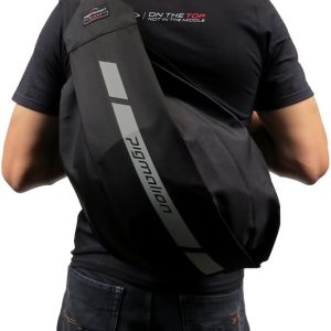 Pigmalion Bolsa para casco de motocicleta Cinturón innovador y plegable para llevar casco La alternativa de mochila inteligente para motocicleta Pigmalion Bolsa para casco de motocicleta Cinturón innovador y plegable para llevar casco La alternativa de mochila inteligente para motocicleta