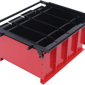 OUKANING Máquina de prensa de papel del fabricante de briquetas del registro de papel negro y rojo 15″ ×12.2″ ×7.1″ OUKANING Máquina de prensa de papel del fabricante de briquetas del registro de papel negro y rojo 15″ ×12.2″ ×7.1″