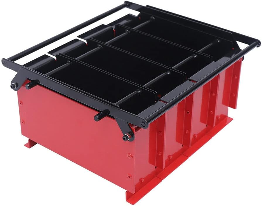 OUKANING Máquina de prensa de papel del fabricante de briquetas del registro de papel negro y rojo 15″ ×12.2″ ×7.1″