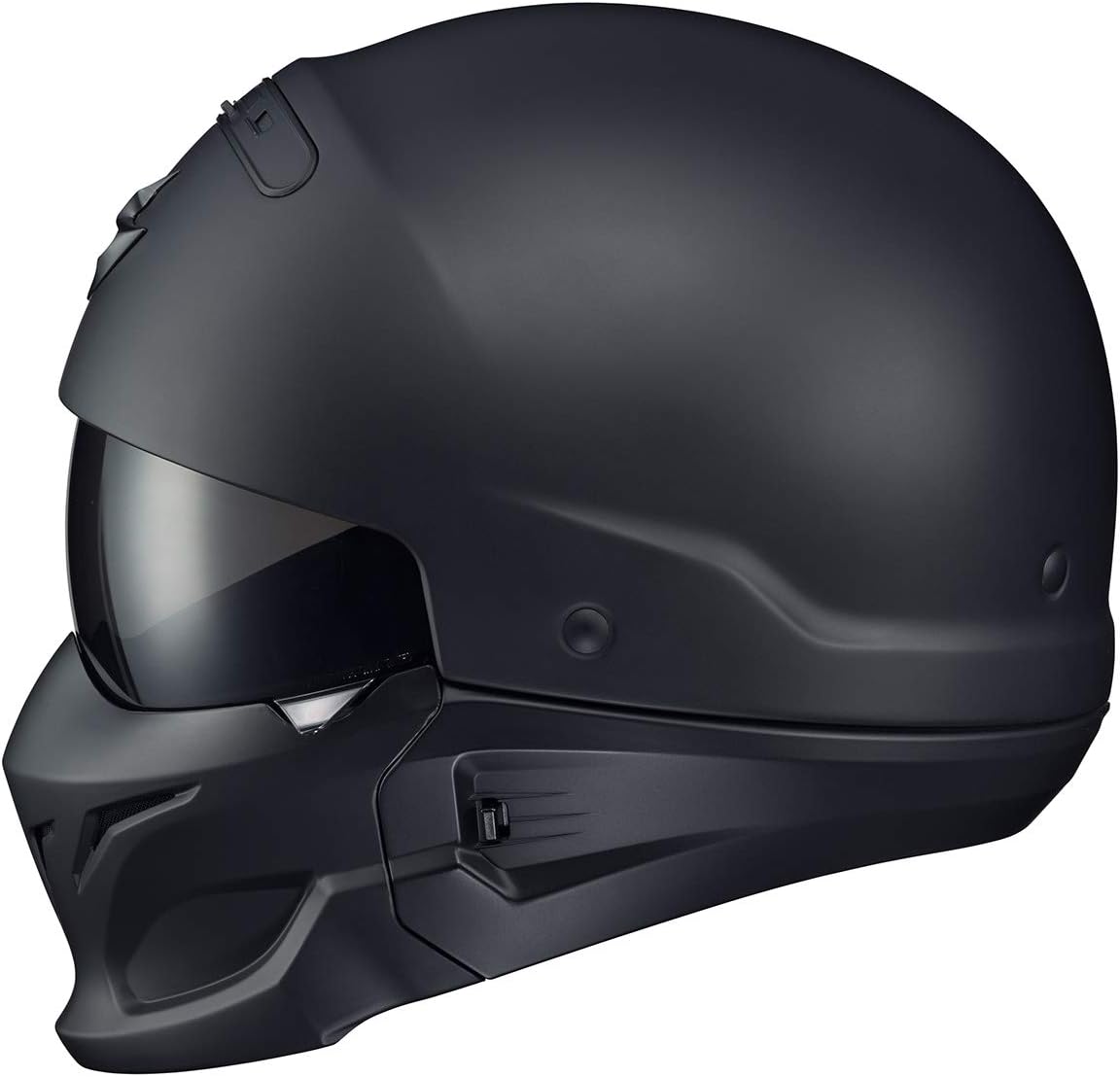 ScorpionEXO Covert – Casco de motocicleta de cara abierta, media carcasa, modo 34, cubierta de boca intercambiable, aprobado por DOT, unisex para