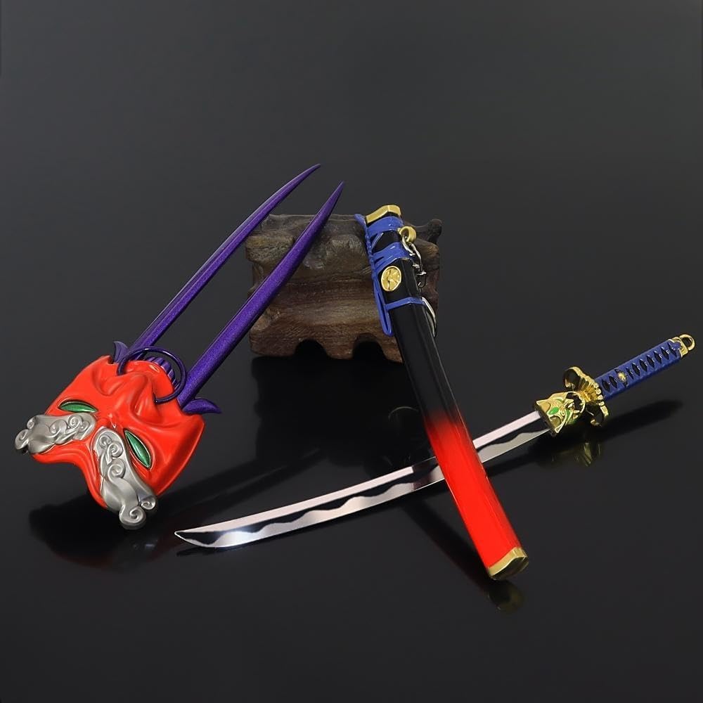 Superbuybox Valorant – Juego de cuchillos para armas de artes marciales, colección de juegos, decoración de escritorio, habitación, mochila,
