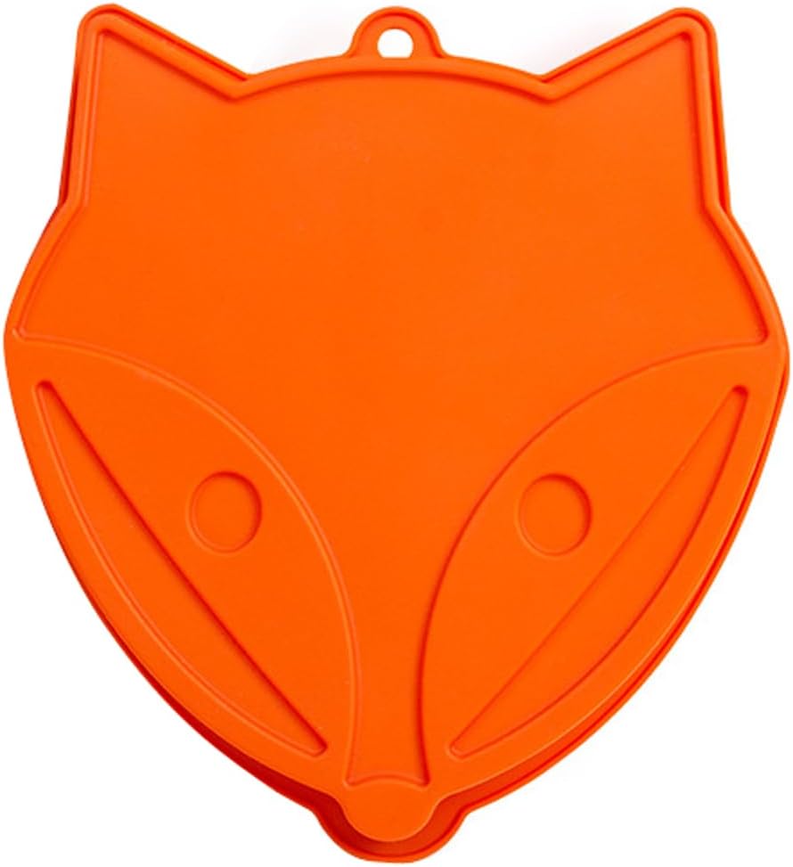 LIFETOOLS-LT Molde de silicona grande en forma de zorro, para pastel de frutas de chocolate con mousse creativo, fiesta de cumpleaños, postre