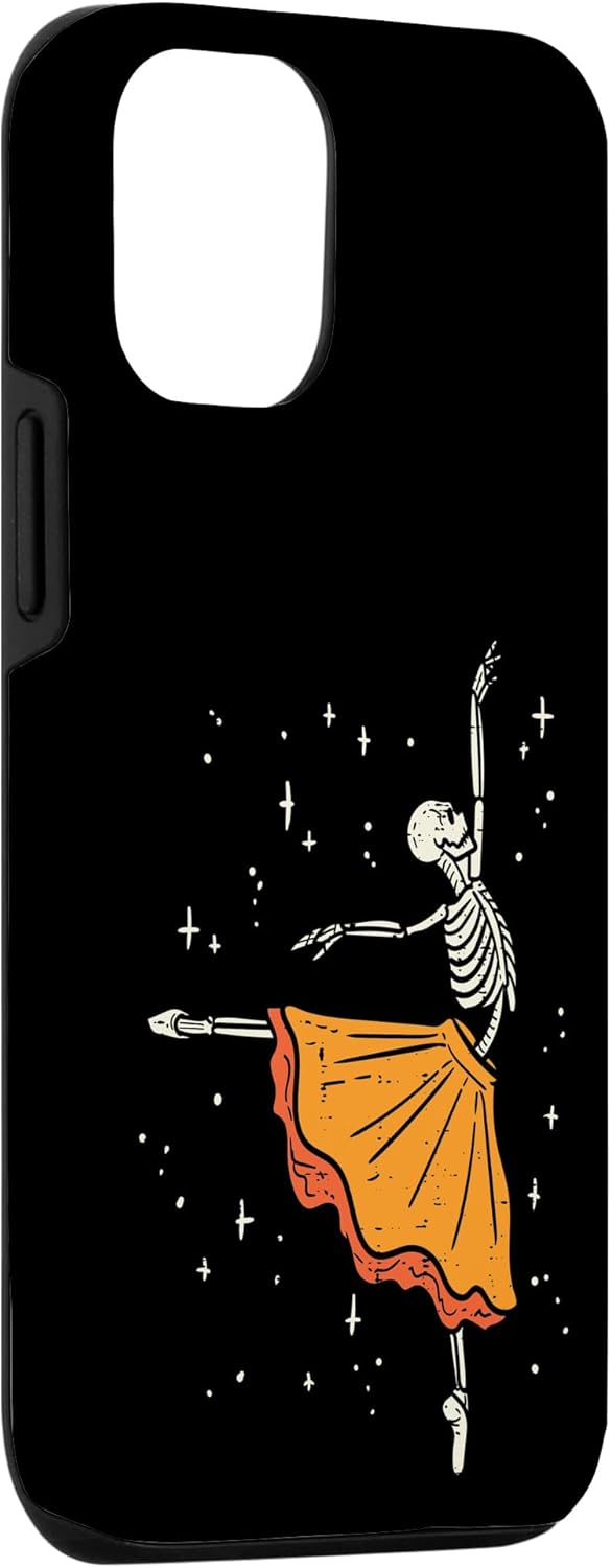 Funda para iPhone 13 Pro Dancing Skeleton Ballerina Ballet Dance Halloween Girl Women Case