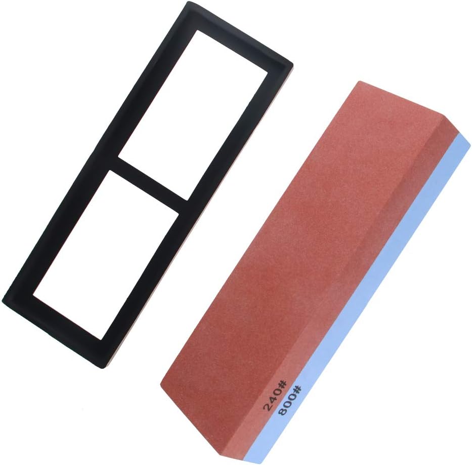 Utoolmart Whetstone Knives Sharpener Sharpening Stone Double-Sided 240800 Grit for Scissors Razors Knives Carving Tool 1Pc